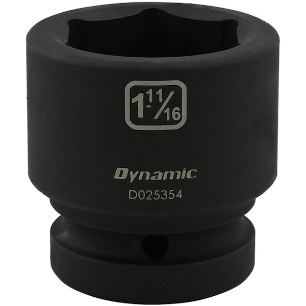 1" Drive Standard Socket, Black Phosphate, Tools 1-11/16" X 1" Drive, 6 Point Standard Length